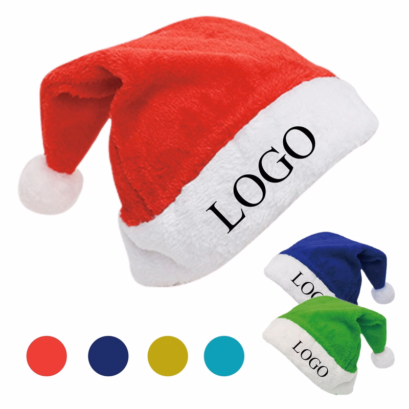 Customizable Plush Comfortable Custom Santa Hat
