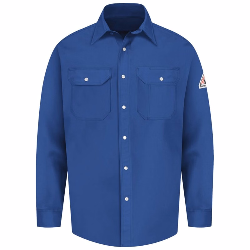 Bulwark Men's Tall Snap-Front Uniform Shirt - EXCEL FR - SES2T