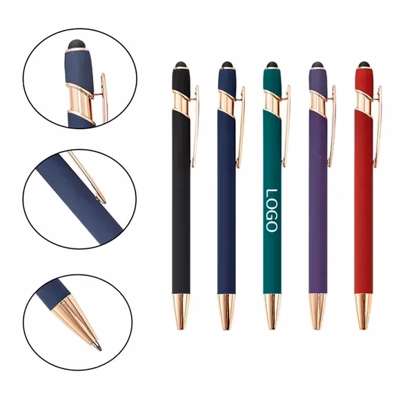 Retractable Stylus Ballpoint Pen Multifunction Writer