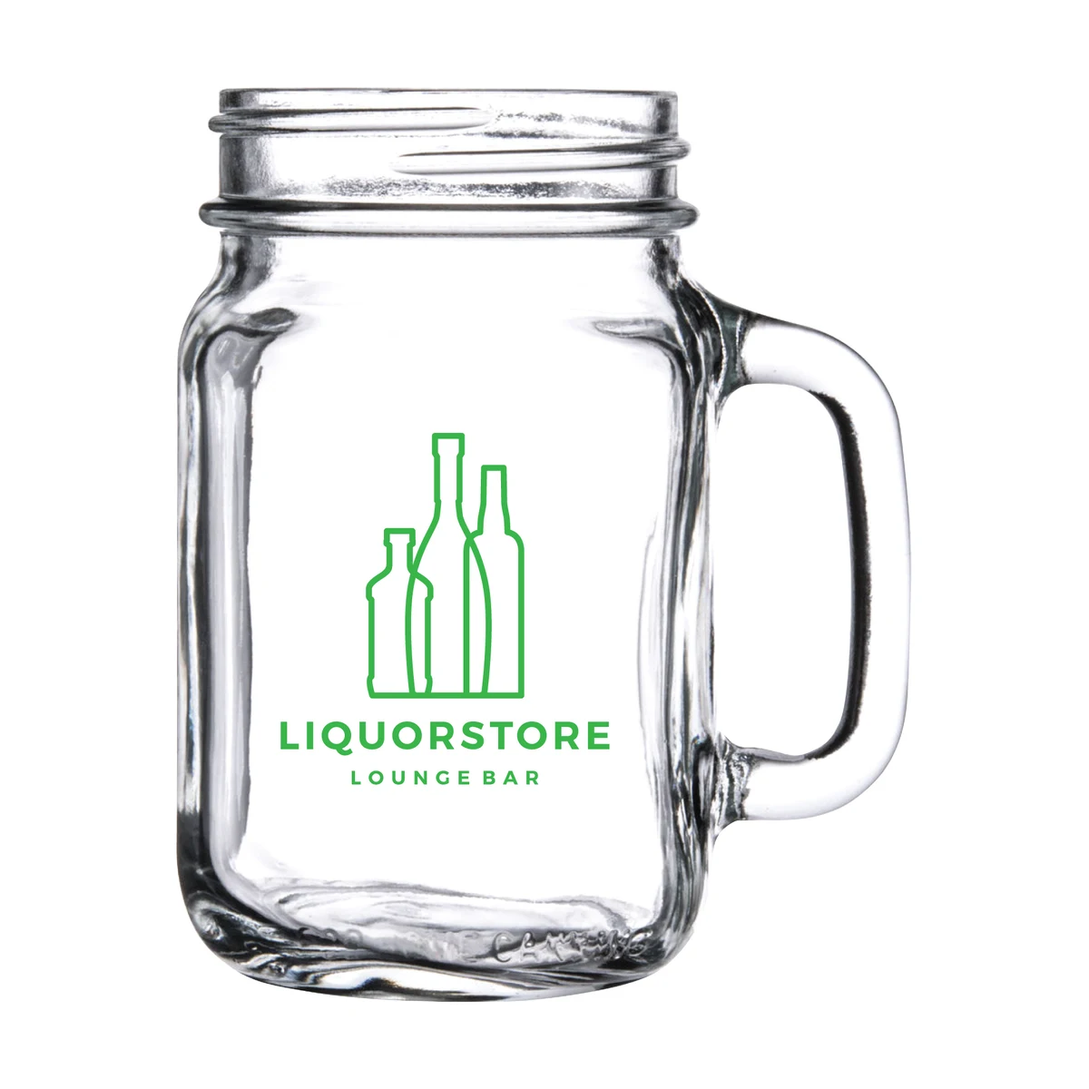16 oz. Handled Mason Drinking Jar 1