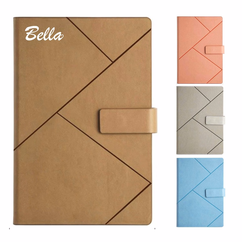 PU Magnetic Buckle Notebook W/ Pen Holder