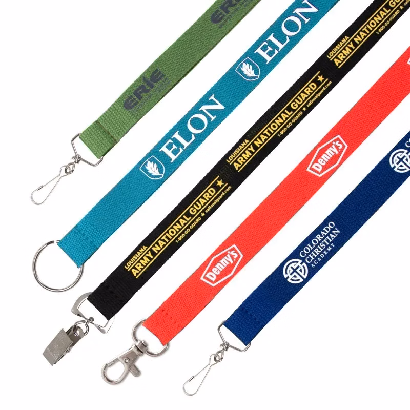 1" Flat Polyester Lanyard - 3 Day Rush