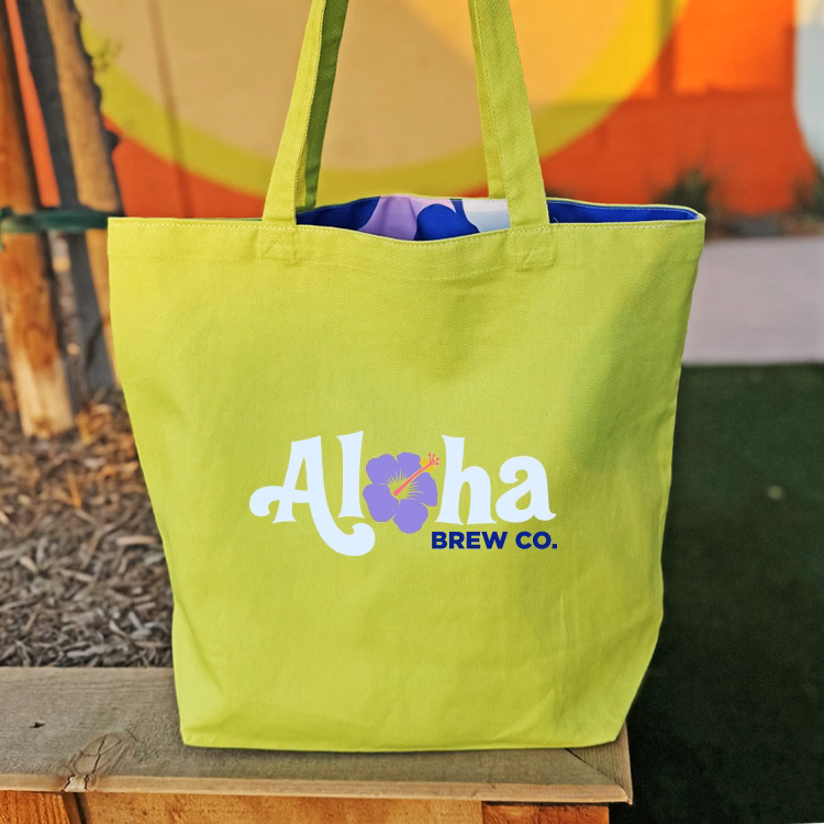 Reversible Colored Cotton Tote
