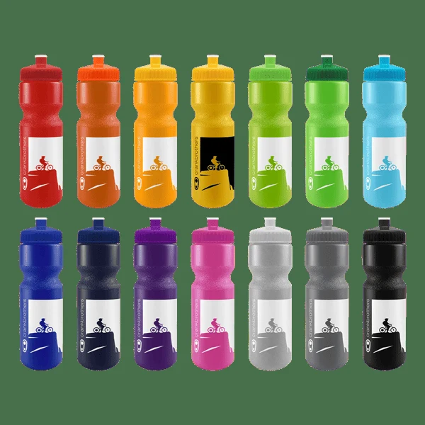 SPOKE-Tacular 28oz Bike Bottle - Colors w/Push-Pull Lid 1