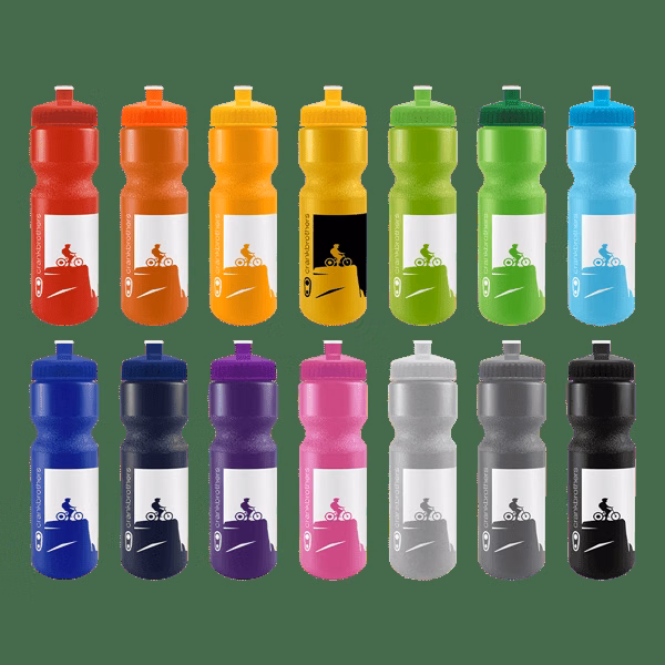 SPOKE-Tacular 28oz Bike Bottle - Colors w/Push-Pull Lid