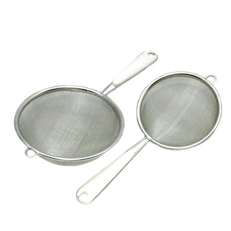 Stainless Steel Mesh Strainers - Set of 2 1