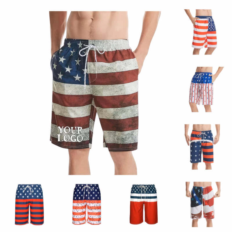 Digital Printing Men's Swim Trunks Beach Shorts