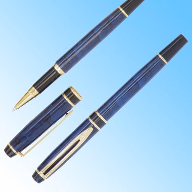 MARBLEIZED BLUE ALPINE ROLLERBALL PEN