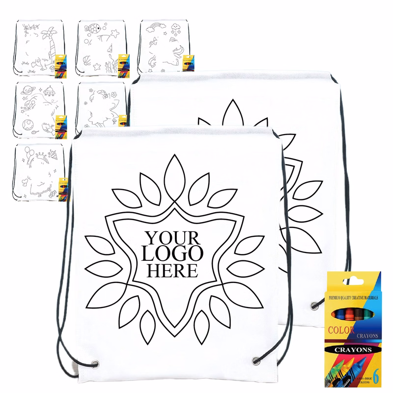 Graffiti Non-Woven Bag with Paintbrushes
