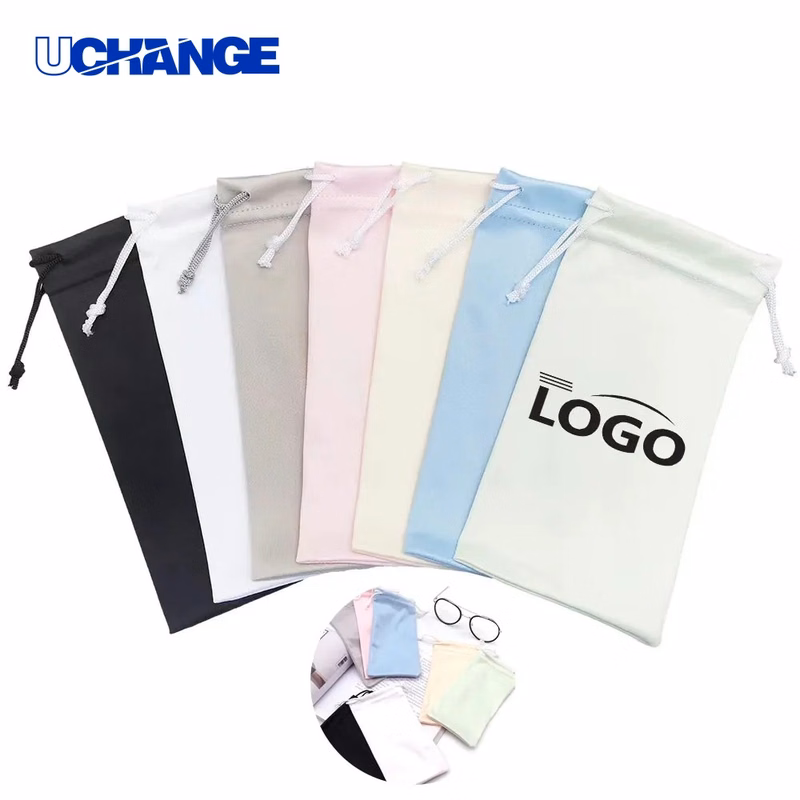 Drawstring Microfiber Pouch Bag for Storage