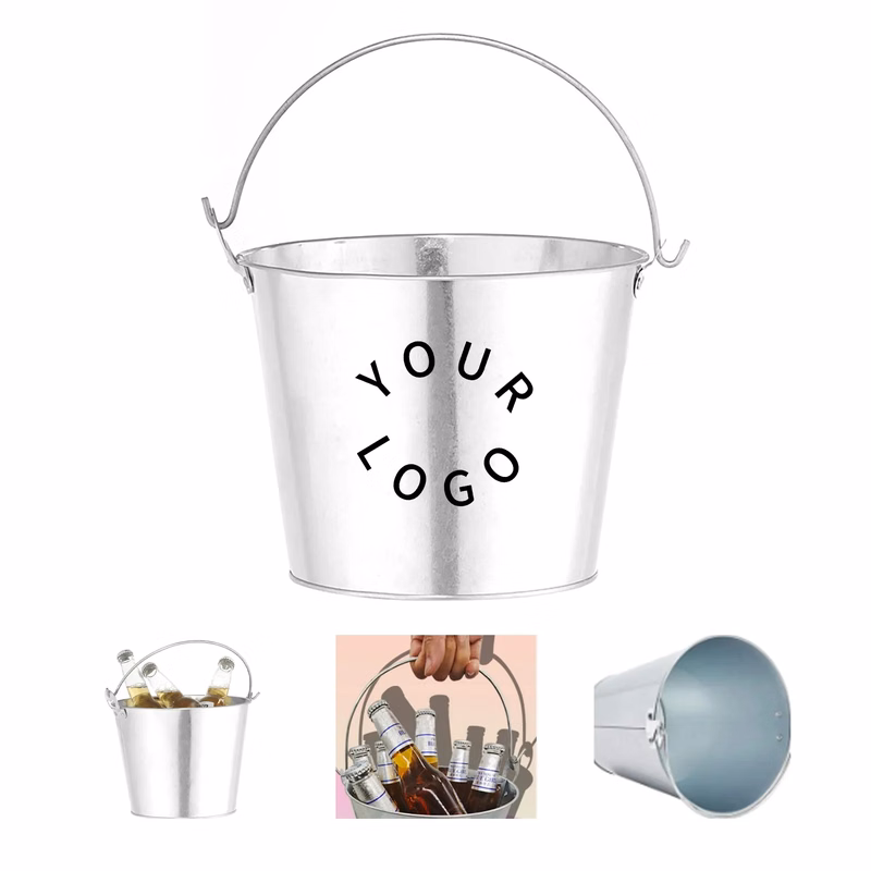 Galvanized Metal Champagne Ice Bucket