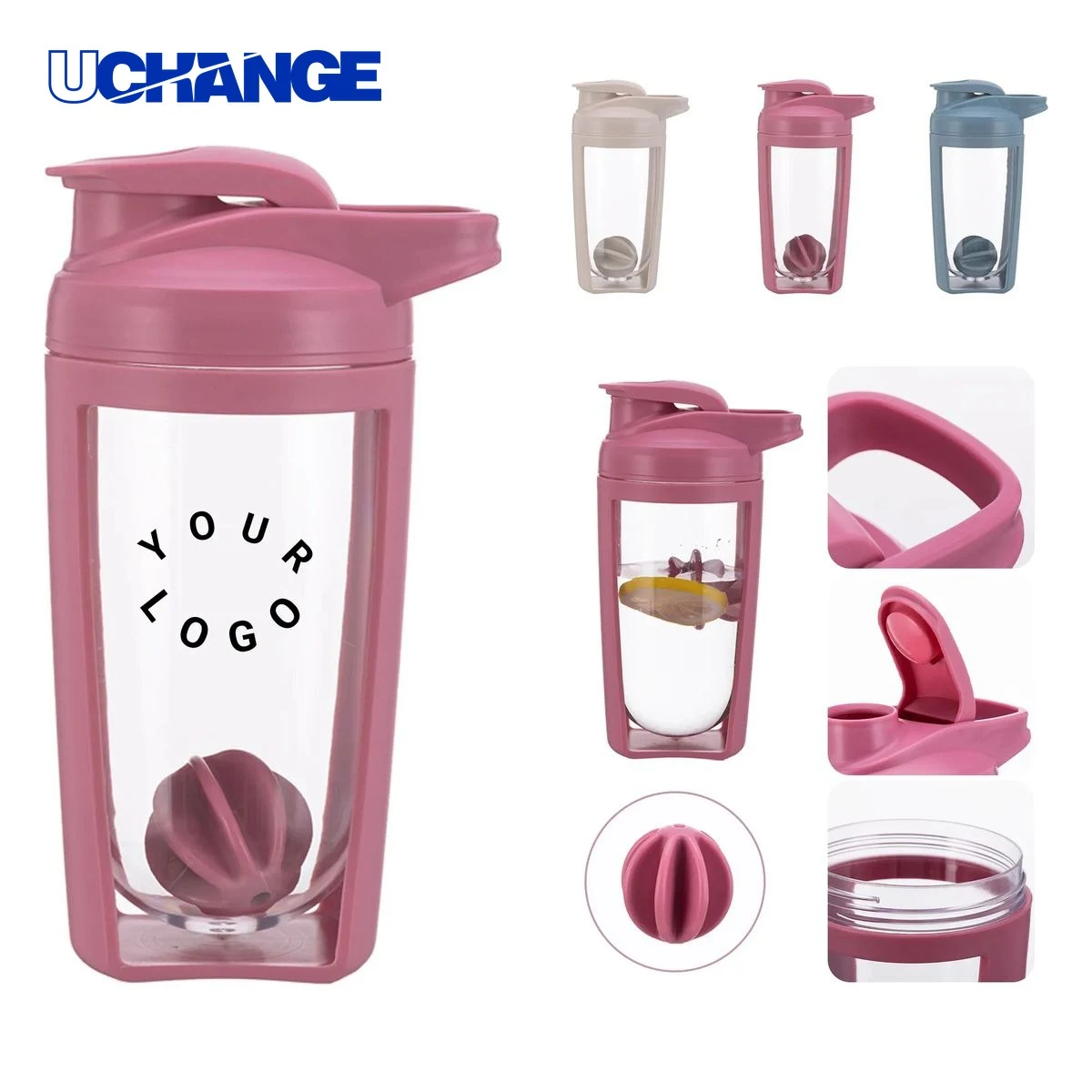Fitness Shaker Cup Drinkware Heat Resistant PP Shell 1