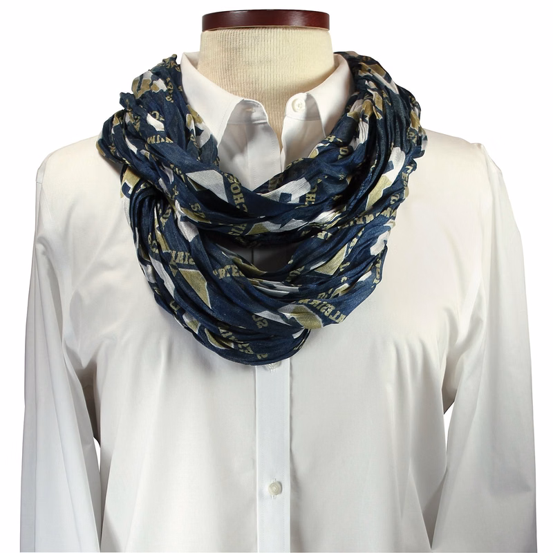 Custom Cotton Chiffon Infinity Scarf