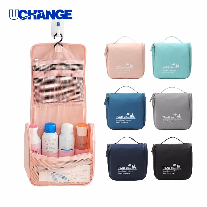Hanging Toiletry Bag Fold-Out Design for Travel Organization