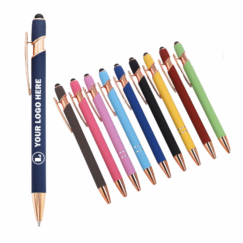 Retractable Aluminum Soft Touch Stylus Pen