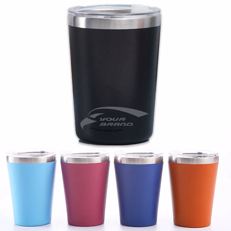 Portable Stackable Vacuum Insulated Tumblers With Clear Lid