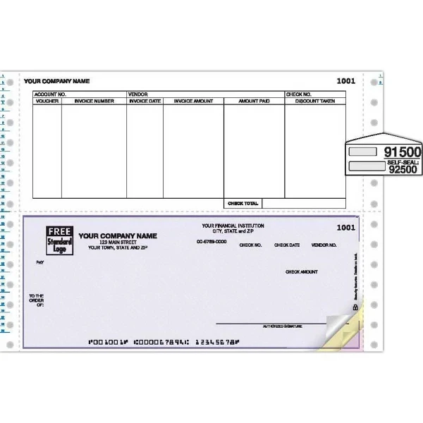 Continuous Bottom Accounts Payable Check 1