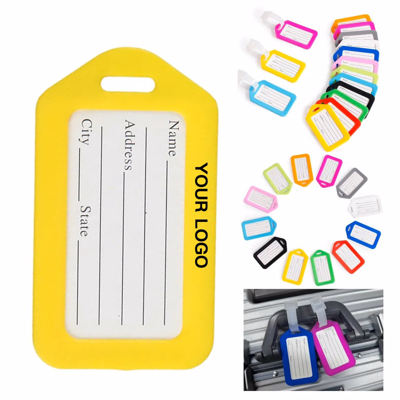 Secure Plastic Luggage Tag for Checked Bags