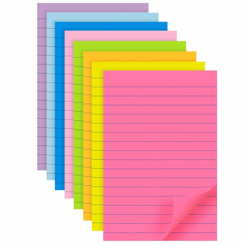 8 Colors Self Sticky Notes Pad