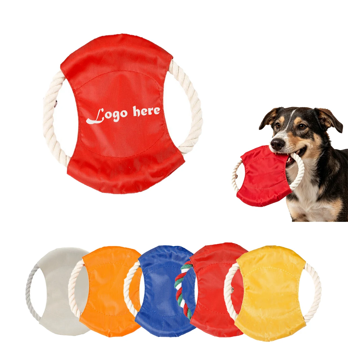 Canine Rope Fetch Play Disk 1
