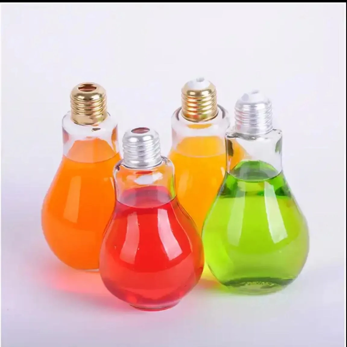 The Light Bulb Shaped Bottle With Straw 1