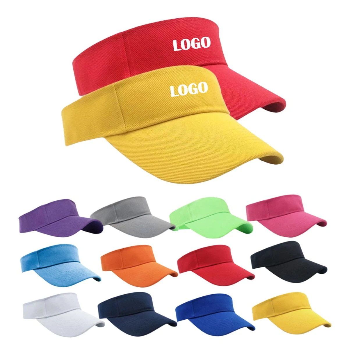 Breathable Open Crown Visor Hat 1