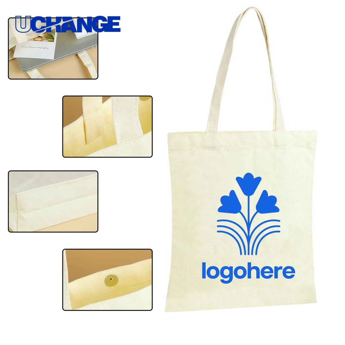 Heavy Duty Logo Tote Bag, custom tote bag with logo imprint 1