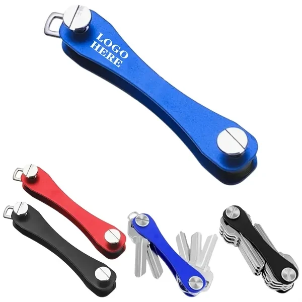 Custom Radial Metal Key Organizer 3.46-Inch — Slim Pocket Professional Keychain 1
