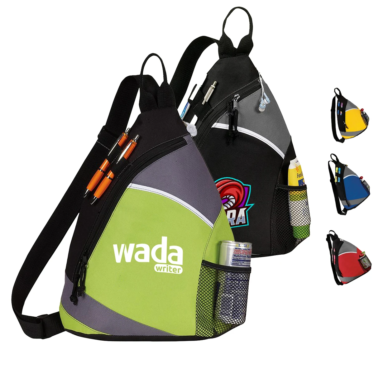 Premium Frosted Sling Crossbody Backpack (12” x 16” x 4”) 1