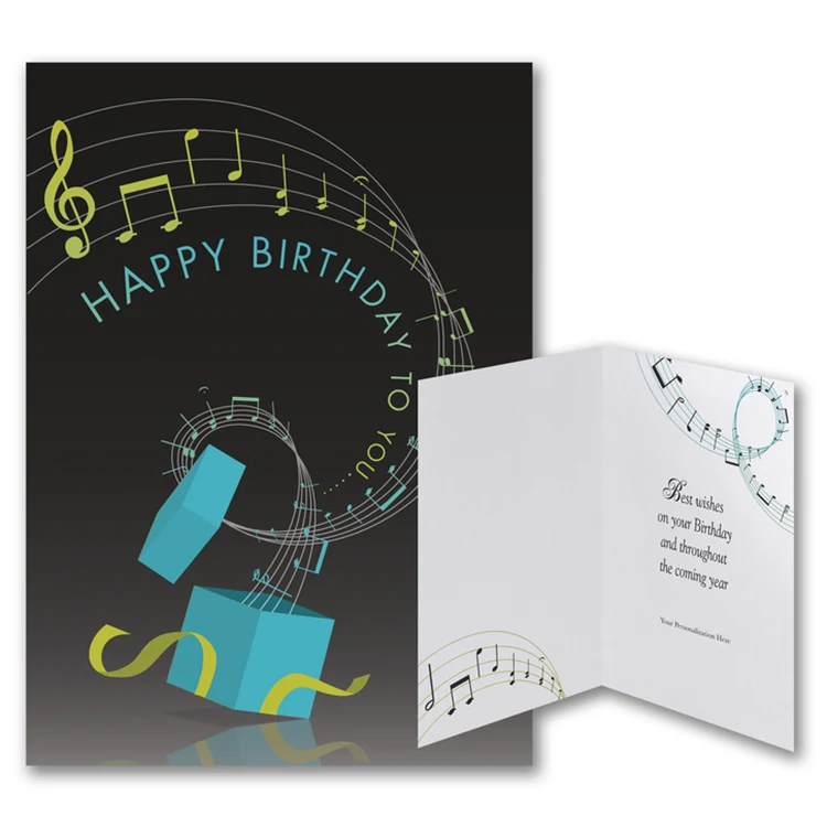 On A Musical Note Birthday Card 1