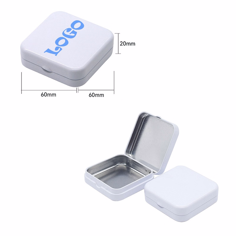 Square Iron Pill Box Organizer