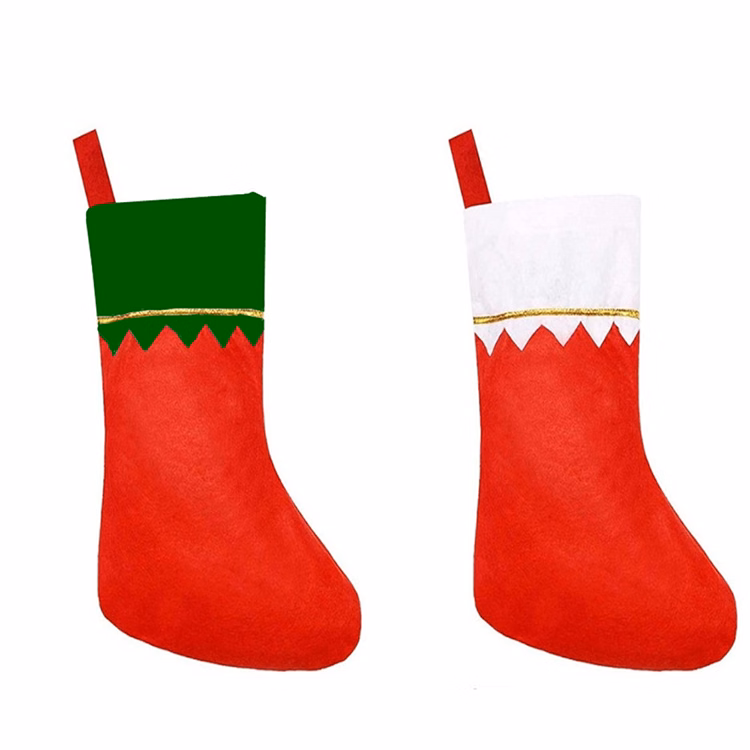 Gold-rim Xmas Socks