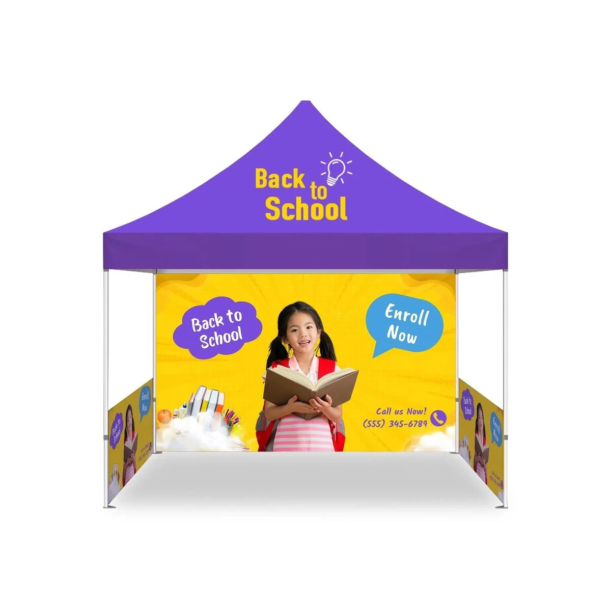 10 Ft Canopy Topper with Frame - Standard Fabric 1