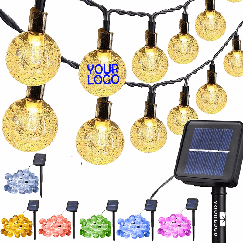 Solar Crystal Globe String Light