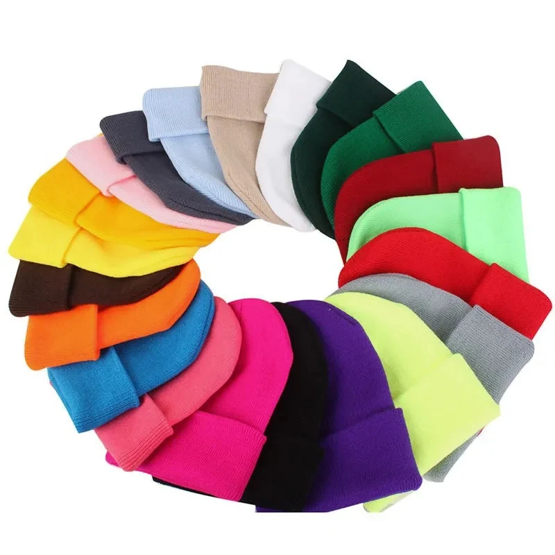 acrylic knitted beanie 1