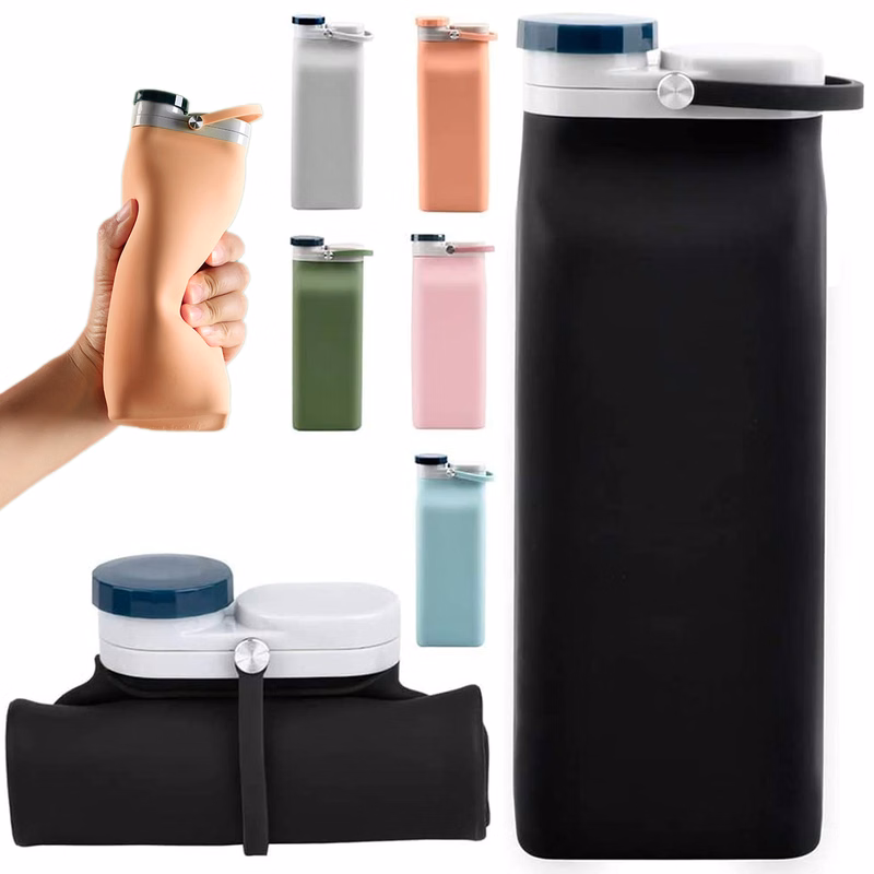 Collapsible Water Bottle BPA Free - 20oz