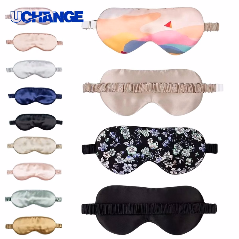 Full Color Satin Sleep Eye Mask with Elastic Strap