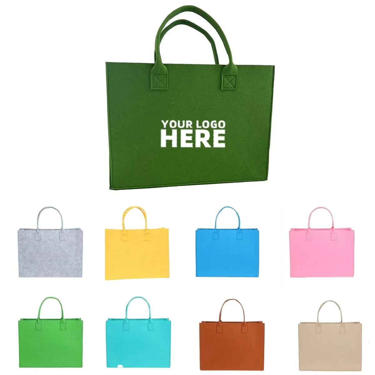 Large Felt Tote Reusable Bag 1