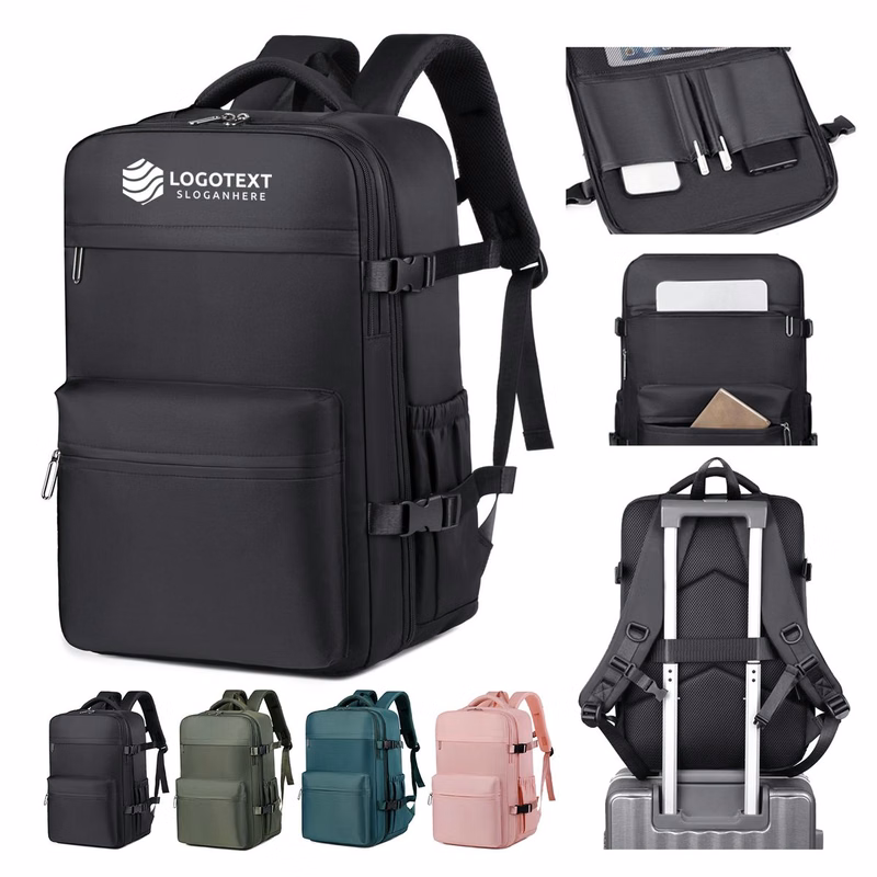 Water-Repellent Oxford Cloth Compression Backpack