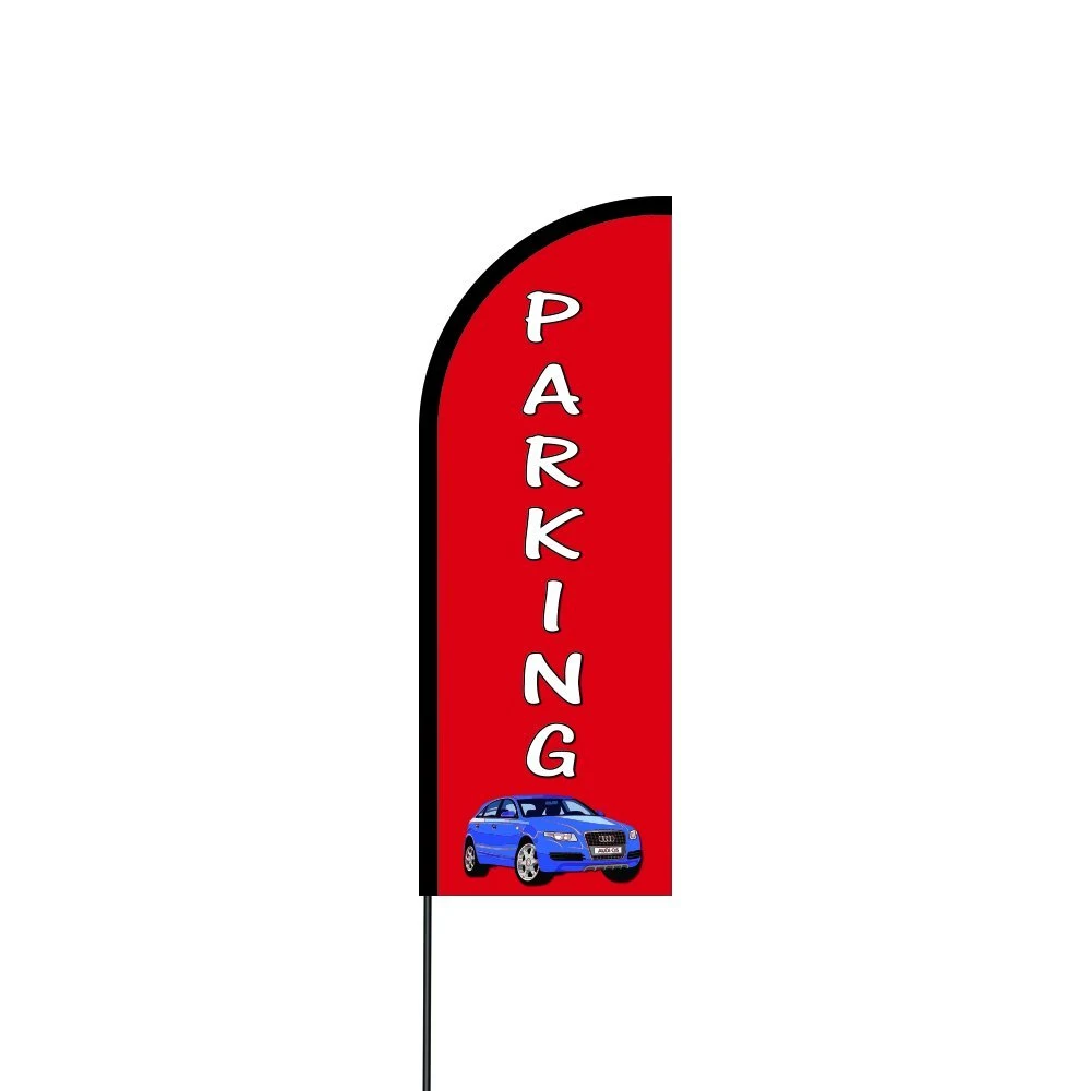 Parking Flag Kit 14' Feet Feather Flag Sign Outdoor Banner 1