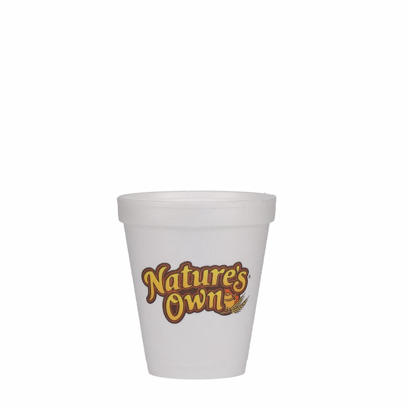 8 oz Foam Cup White Digital Print
