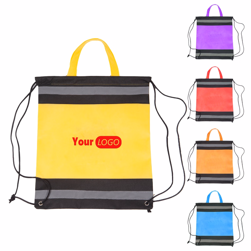 Other Fabric Custom Sunshine Drawstring Backpack