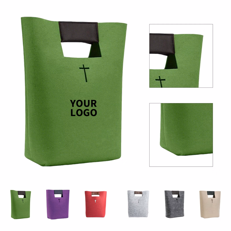 Handle Carrier Reusable Felt Tote Bag