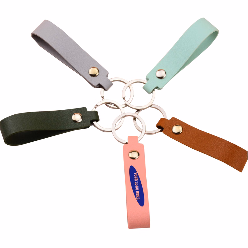 Unique Leather Keychain Business Gift Customized Logo