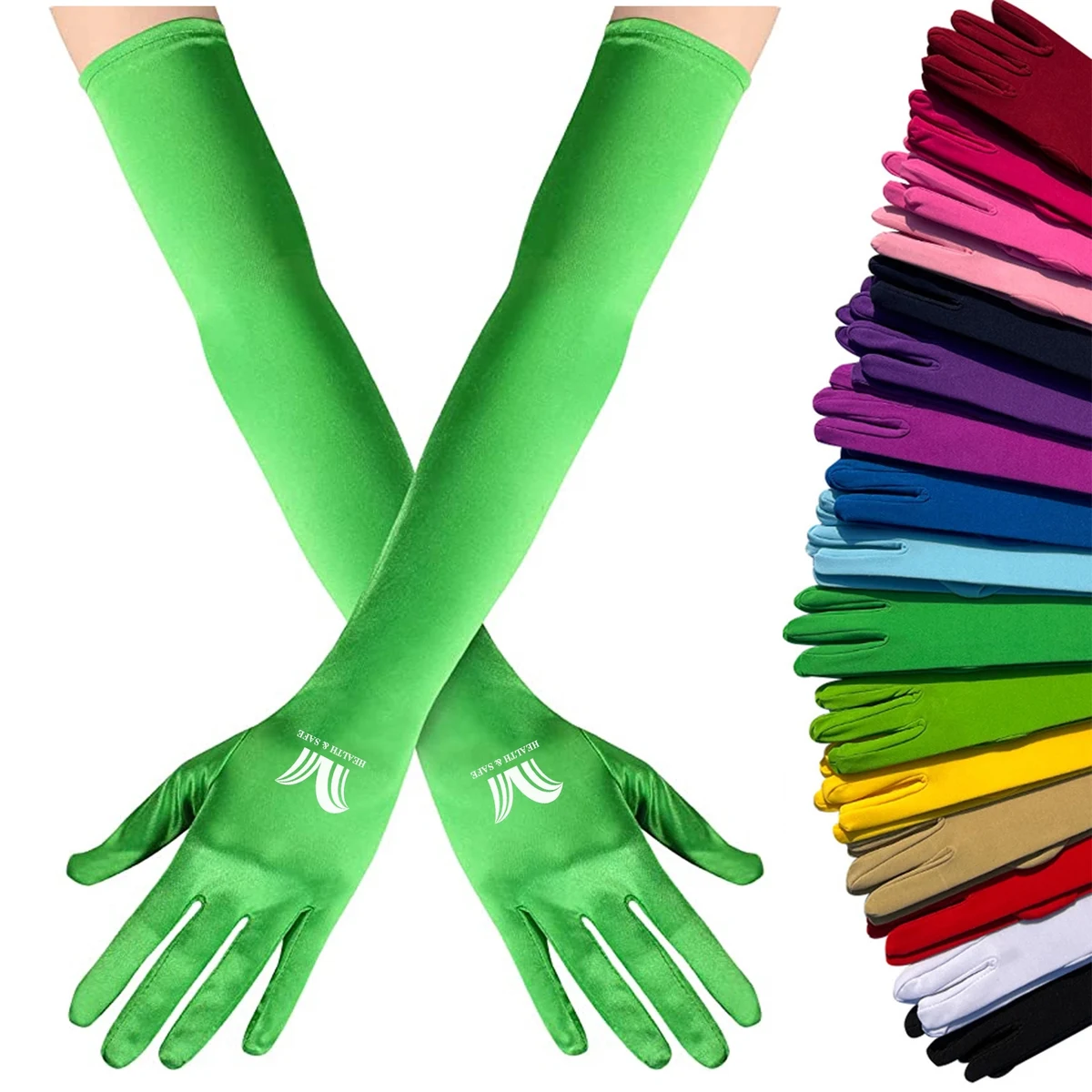 Women Long Stretchy Party Gloves 1