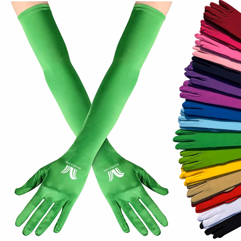 Women Long Stretchy Party Gloves