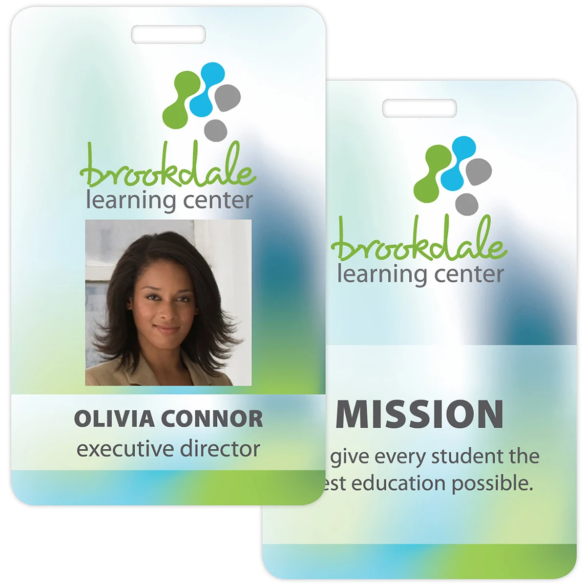 Tacoma Plastic Photo Name Badge: 2-1/8" X 3-3/8 1