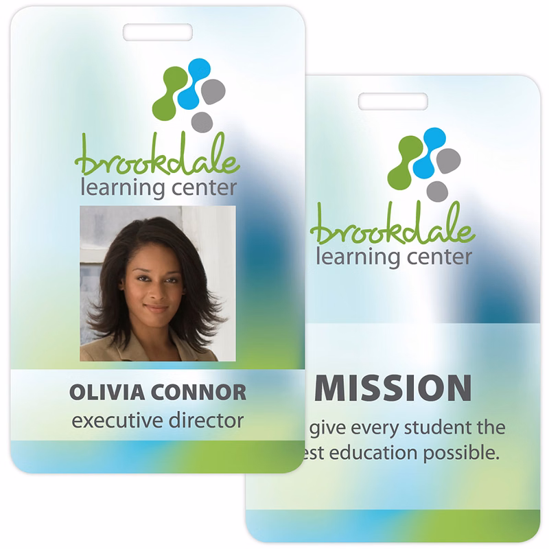 Tacoma Plastic Photo Name Badge: 2-1/8" X 3-3/8