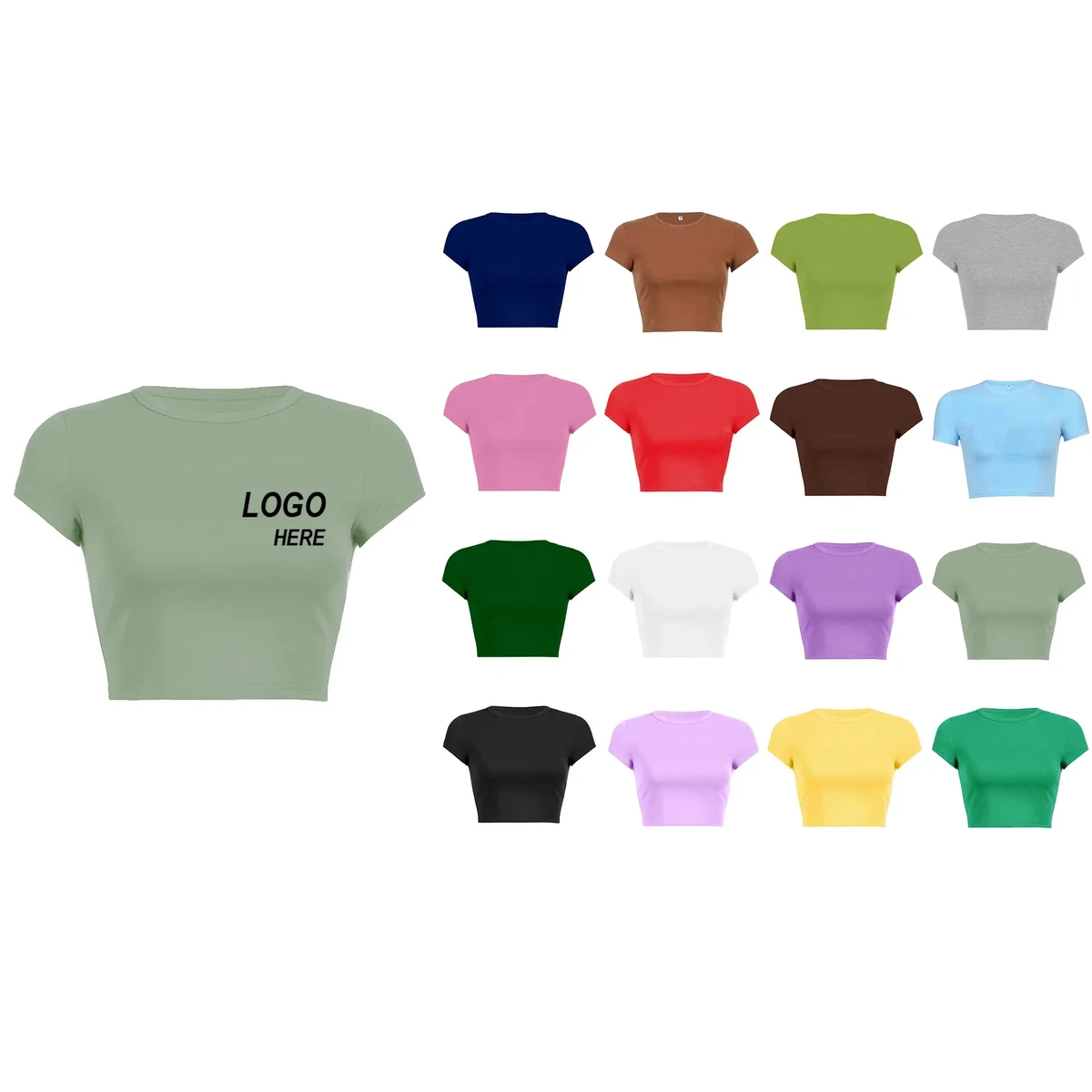 T shirt Crop Top 1