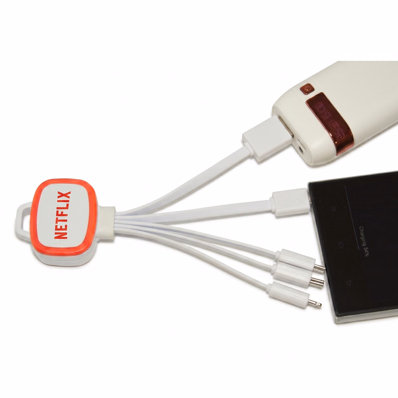 5-In-1 Mobile USB Charging Cable - LED